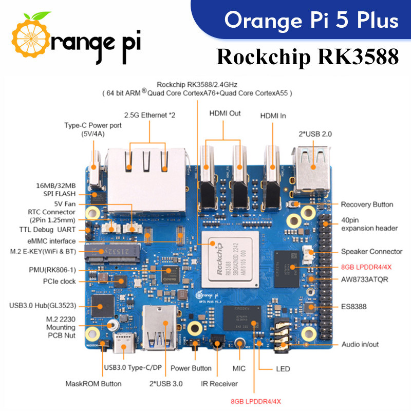 Orange Pi 5 Plus Computer a Sc - Radxa Rock 5B 16Gb recensione e prezzo